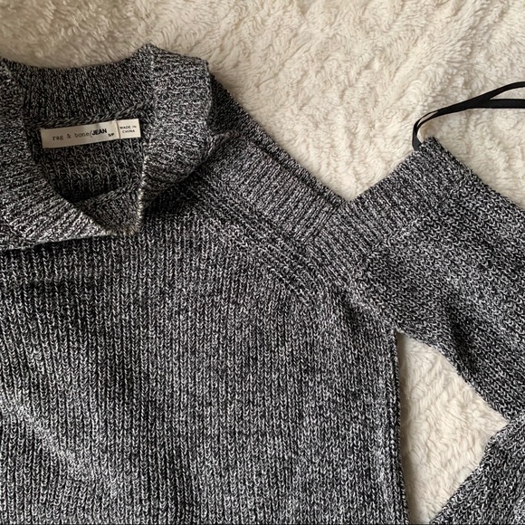 Rag & Bone Dana Marled Knit Cold Shoulder Sweater - Picture 4 of 8